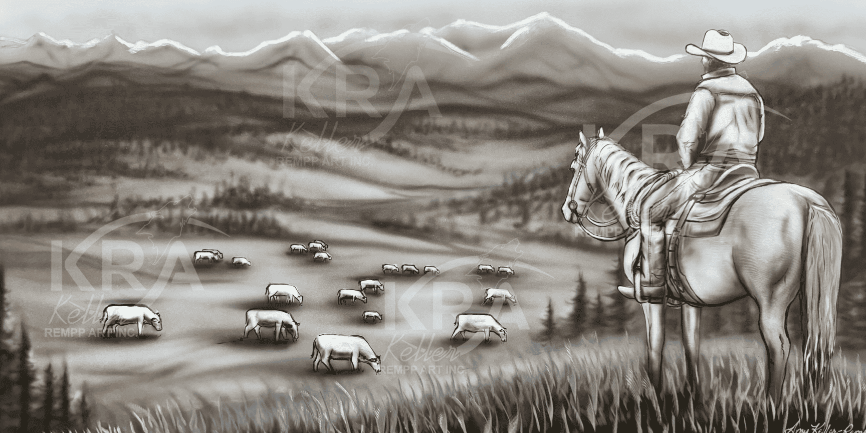 Legacy - 12" x 24" Original Lux Art by Amy Keller‑Rempp