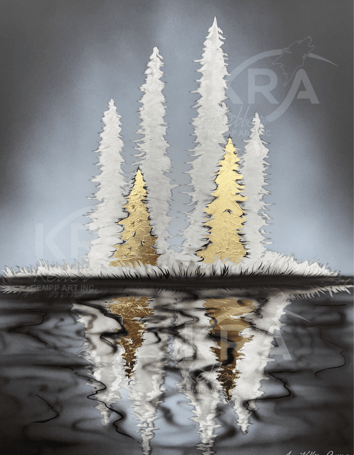 Marina - 14" x 18" Original Lux Art by Amy Keller‑Rempp